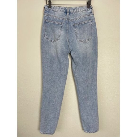 Pacsun distressed mom jeans high rise eco light blue 26 - Picture 3 of 11